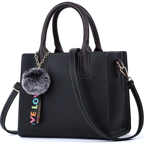 Bags of Women 2021 New Womens Bag PU Leather Ladies Fashion Solid Color Handbags Ladies Shoulder Messenger Bags