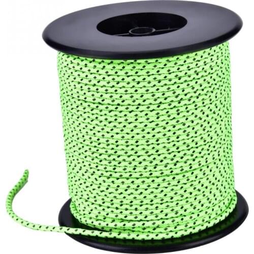 50M Reflective Rope Paracord 2.5MM Reflective String Outdoor Camping Tent Rope Awning Canopy Outdoor Lanyard Guyline Wind Rope