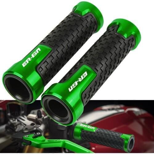 Universal 7/8"22mm Motorcycle Aluminum Anti-Slip Handle Bar Handlebar Hand Grips For Kawasaki NINJA650R/ER6F/ER6N ER 6F ER 6N