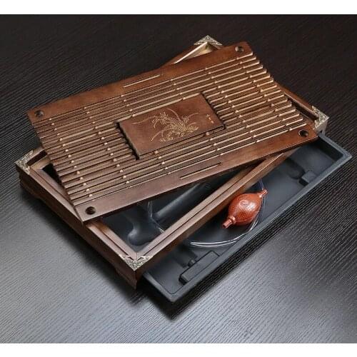 Drawer Type Wooden Tea Set Tray Tea Tray Drainage Water Storage Kung Fu Tea Set Drawer Tea Board Table Home Small Tea Table