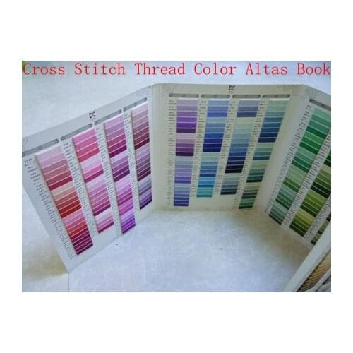 Embroidery High Quality Made by Real Thread Cross Stitch Thread Color Map Book Choose Accurate Color Free Shipping