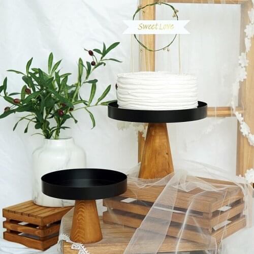 High feet wood cake stands 8"10" ornament Storage rack wedding cake tools for fondant cupcake Home Storage holders