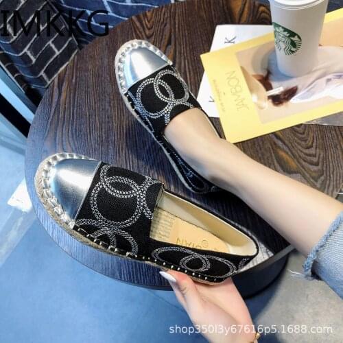 New Fashion Brand High Quality Breathable Minimalist Thick Sole Women Flats Canvas Espadrilles Casual Loafers Shoes