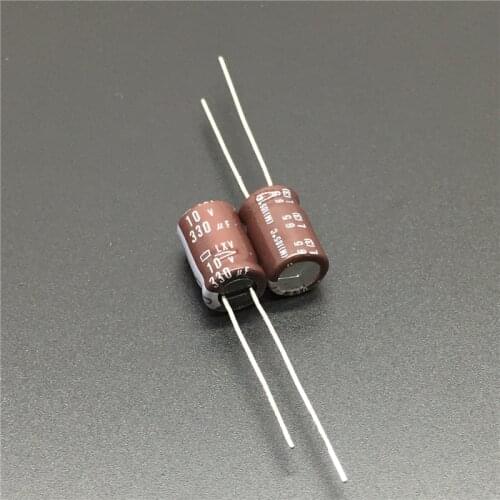 10pcs 330uF 10V NCC LXV Series 8x11.5mm Low Impedance 10V330uF Aluminum Electrolytic Capacitor