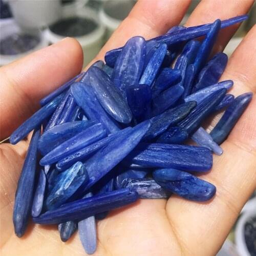 100G Natural blue crystal crystal turnover stone crystal healing specimens, gem mineral home desktop aquarium decoration