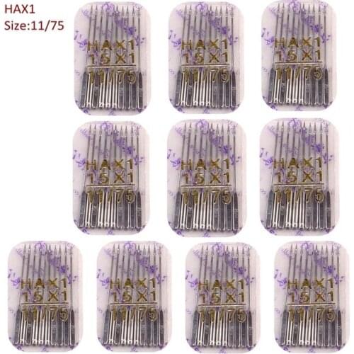 100pcs sewing needles pins tools size 75/11 HAX1 for all brand domestic machine Bernina Toyota Janome singer SEWING