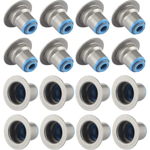 16pcs Valve Stem Seals Set Replacement 12482063 for LS Fit for Chevrolet Silverado Express Camaro Impala Vehicle Parts Iron
