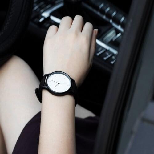 2019 gift Enmex wristwatch Brief lady wtah Canvas strap watch Back and white face brief casual quartz fashion watch