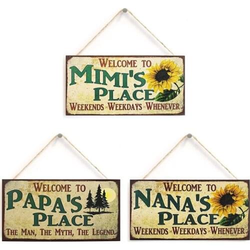 20x10cm Sunflower Plaque Wood Signs Garden Decorative Plaque Wood Hanging Sign for Garden Yard Door Wall Decor Home Decoration