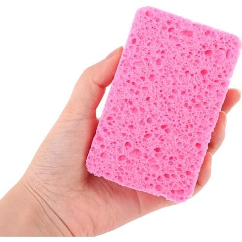 3Pcs Dishwashing Sponge Emery Clean Rub Pot Rust Focal Stains Removing Sponge