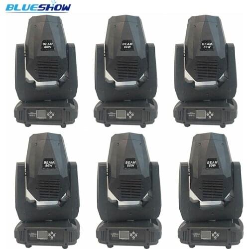 No tax custom, 6pcs/lot White LED Beam 80W Mini Sharpy Beam Lyre Moving Head Light LED Gobo Lights Stage Show Light DMX Control