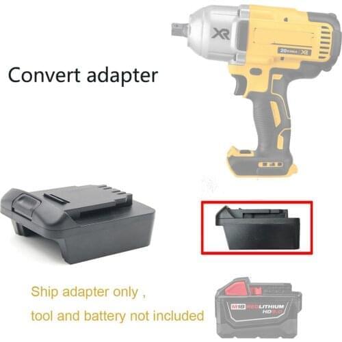 Battery Adapter For Milwaukee M18 18V For Dewalt DCB205 /204 18/20V Li-ion XR tool usage BL1840/BL1850