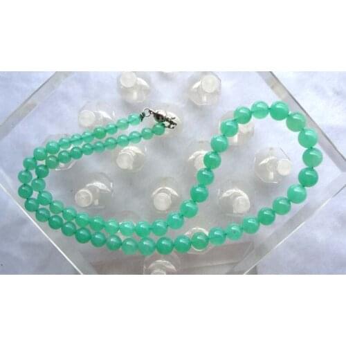 Free Shipping Natural Australian Chrysoprase Round Beads Necklace Women Jewelry accessories weddings parties birthday gift