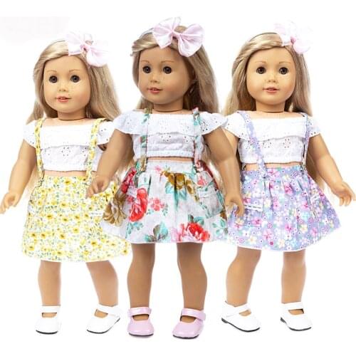 Flower Dress+hairbrand fits for American girl 18" american girl doll alexander,girls dolls