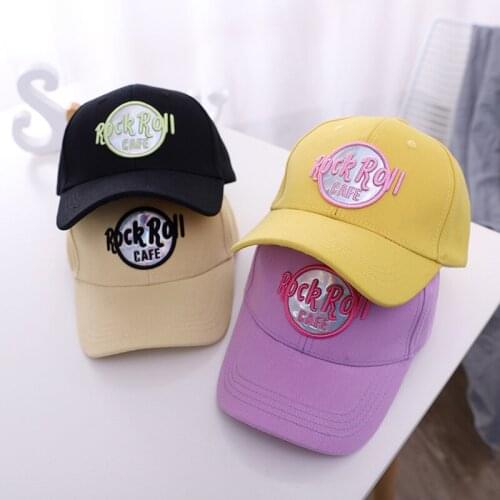 Doitbest 2021 Children Baseball Cap summer Hip Hop ROCK-ROLL Letters kids Hats Boys Girls Caps child snapback Hat gorras