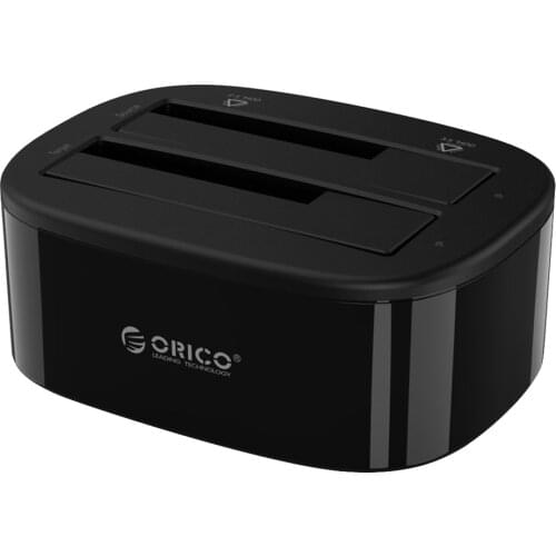 ORICO 6228US3 Dual Bay HDD Docking Station SATA to USB 3.0 Hard Drive with Offline Clone External Enclosure for 2.5/3.5 HDD/SSD