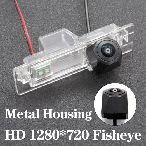 HD 1280*720 Fisheye Metal Housing Car Rear View Camera For BMW 1 E81 Hatchback 2004~2012 BMW i3 Mega City 2013~2018