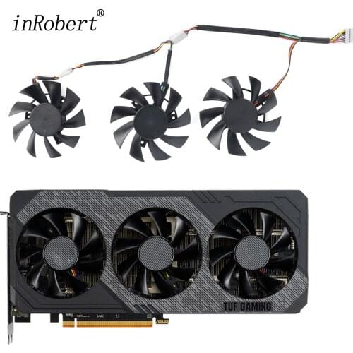 75MM FD8015U12D Cooler Fan for ASUS GTX 1660 RX5700 RX5700XT GTX 1660Ti 1660super RX 5700 XT TUF X3 OC Graphics Cooling Fans