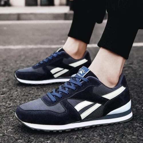 Big Size Summer Breathable Mens Running Shoes Women Sneakers 2020 Mens Sports Shoes Men Sneakers Sport Blue Sneekers Gym B-688