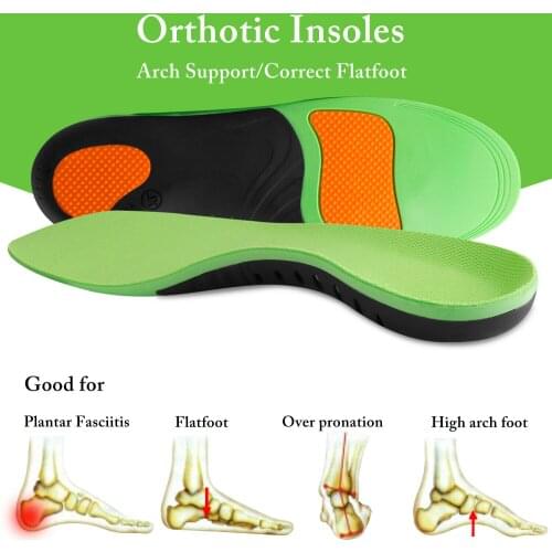 Orthopedic Shoes Sole Insoles For Shoes Arch Foot Pad X/O Type Leg Correction Flat Foot Arch Support Sports Shoes Inserts