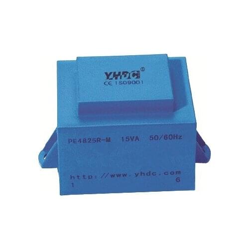 PE4825R-M 15VA 230V/2*6V encapsulated PCB mounting transformer