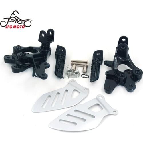 Motorcycle Front Foot Pegs Pedals Footrests Pedal Pads For SUZUKI GSXR1000 2009-2010