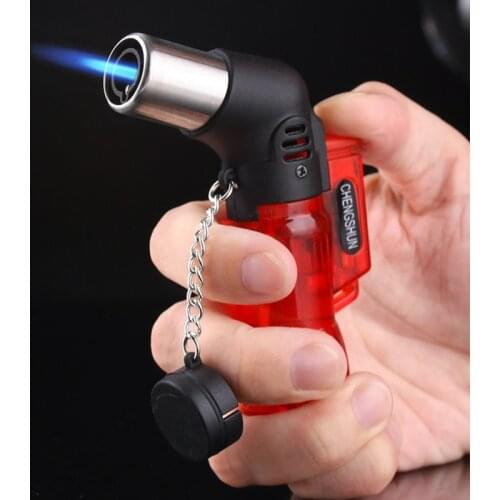 Spray Gun Jet Torch Gas Lighter Windproof Cigarette Camping Pistol Lighter Inflatable Butane Portable Gasoline Cigar Outdoor