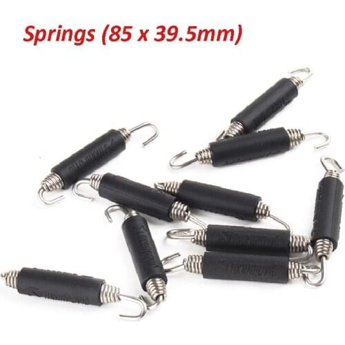2pcs Exhaust Springs Motorcycle Connecting Link Pipe Exhaust Mounting Spring Stainless Steel/ Silicone Hooks 85mm Length