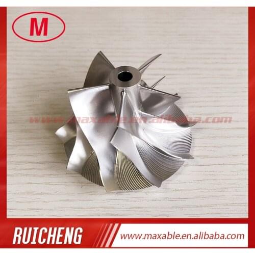 RHF55 48.62/65.00mm 5+5 Blades high performance milling/aluminum 2618/billet turbo compressor wheel