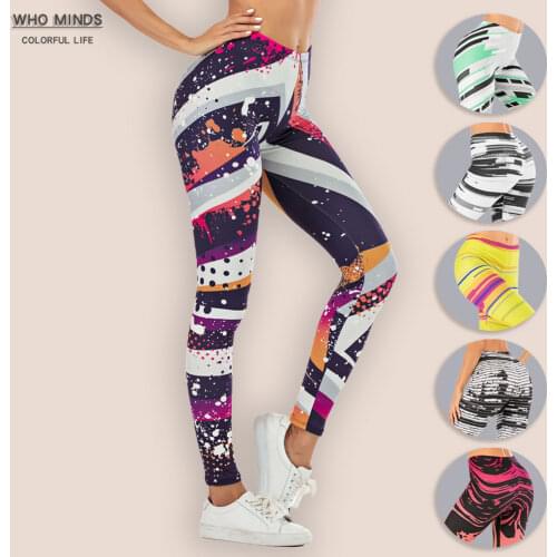 Graffti Sexy Fitness Leggings women Printed Leggins Mujer Elasticity Legging anti cellulite Push Up Soft Pants Slim legins