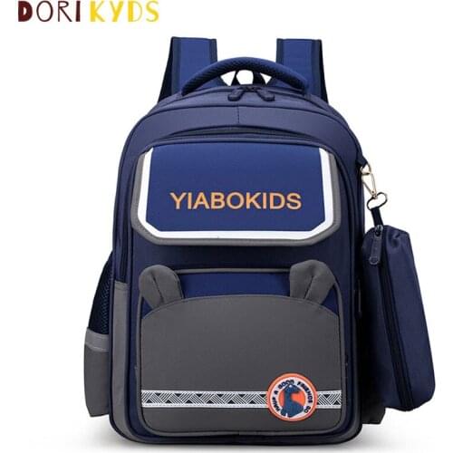 Schoolbag for primary school students grade 1-3-5 boys and girls shoulder schoolbag for children contrast color lovely 2021 NEW
