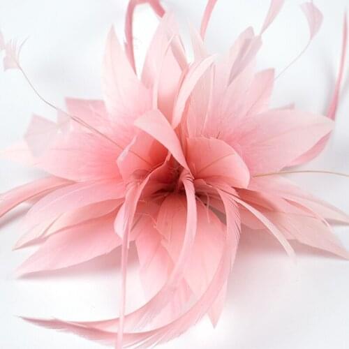 Banquet Headwear Feather Flower Headpiece With Decoration for Wedding Party Bridal Tiara Fascinators Ladies Plumage Accessories