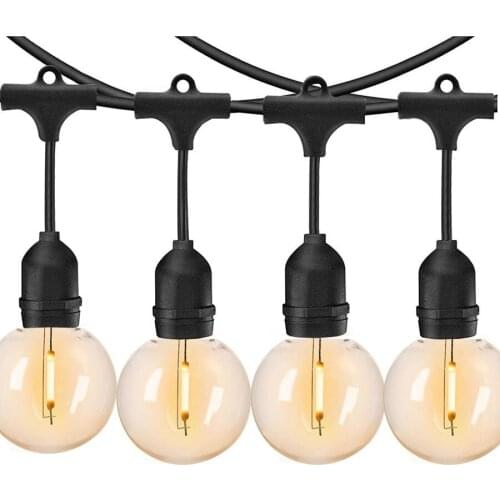 5M 10M Fairy String Light LED Flat Globe Party Garland String Light With 10/20 Vintage Edison Bulbs Outdoor Garden Fairy Light