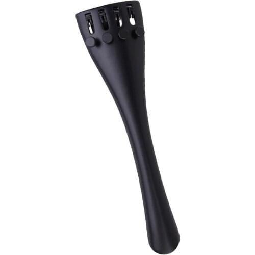 Tooyful High Quality 4/4 Cello Tailpiece With 1Pc 4 Fine Tuners Aluminum Alloy Durable Strong for Cello Violin Accessory Black