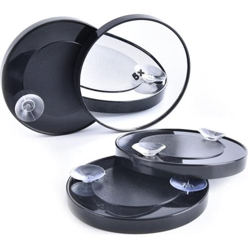 1pc 3/5/10/15X Magnifying Make Up Shaving Travel Bathroom Shower Suction Cup Beauty Mirror Black New