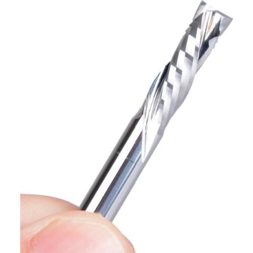 1Pcs 8x22MM AAA Up Down Cut- 2 Spiral Flute Carbide Mill,CNC Milling Cutter,Woodworking Cutting Tools Router Bit