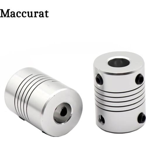 1pc 3D Printer 5x8x25mm Flexible Shaft Coupler Stepper Motor Flexible Shaft Couplings 11 sizes Parts Screw motor coupling