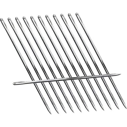 12x Wigs Hair Sewing Needles for Hair Blocking Mats for Knitting Wig Caps Hair Extensions Weave Thread Needle Set