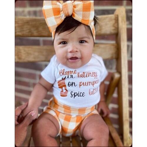 2021 Summer 8-18 Months Baby Girl Boy PP Shorts Headwear Set Soft Floral Cool Baby Headband Bread Shorts Kids Clothing Set