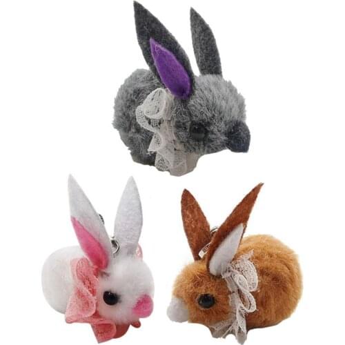 3PCS/Set Cat Toy Refill Interactive Bunny Shaped Cat Wand Refill DIY Replace Cat Teaser Stick Replacement Pet Toy Accessories