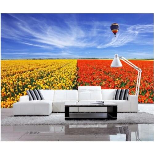 Custom photo 3d wallpaper Beautiful flower sea landscape tv background 3d wall murals wallpaper for walls 3 d living room decor