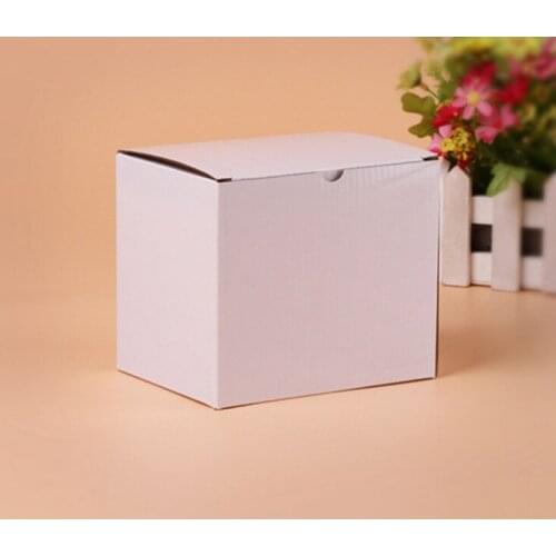 White Recycled kraft box for jewelry necklace packaging with free design packaging boxes custom logo ---DH10026