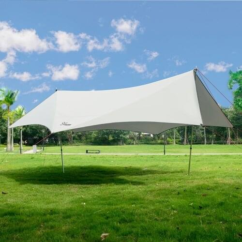 Without Poles!Vialido Large Space Outdoor Camping Shade Anti-ultraviolet Sunscreen Heat Insulation Camping Shelter Tent Canopy