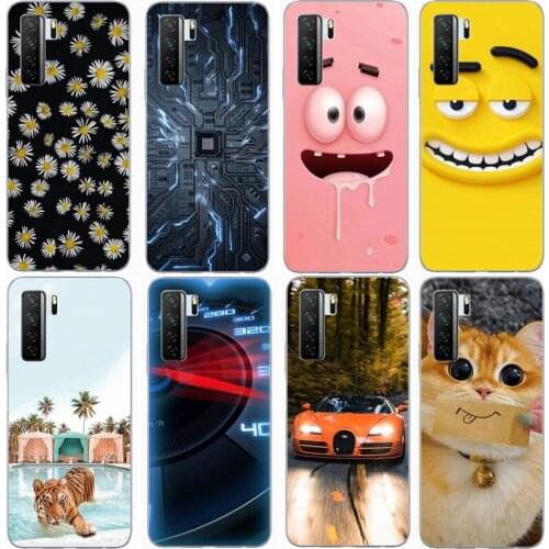 For Huawei Nova 7 SE Case Rose Wolf Cute Patterned Cover Soft Silicon Phone Case for Huawei Nova 7 Top Quality