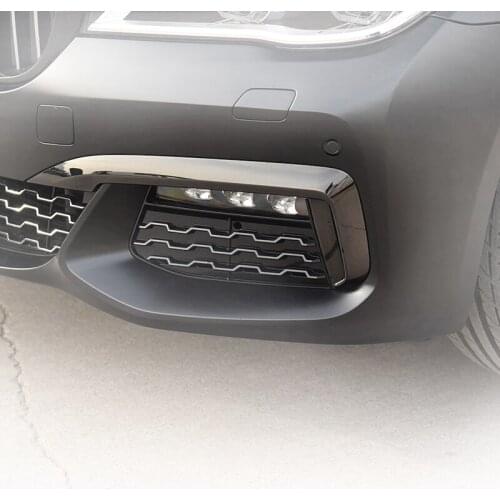 For BMW 7 Series G11 G12 M Sport Front Bumper Grille Black Chrome Trim Strips 51118061119
