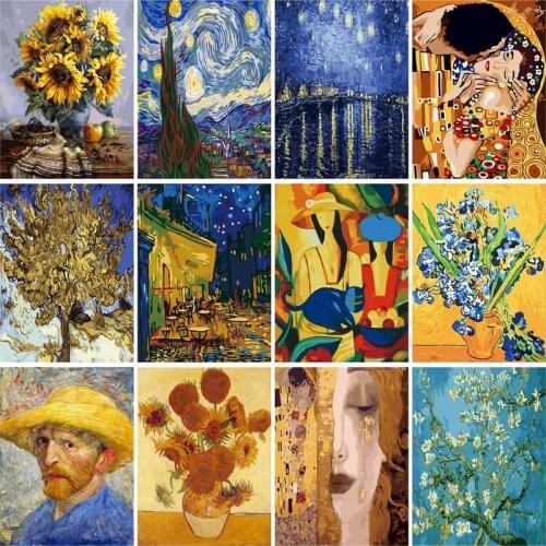 GATYZTORY Frameless Landscape Picture DIY Painting By Numbers Modern Wall Art Canvas Acrylic Paint For Home Decor 40x50cm Arts