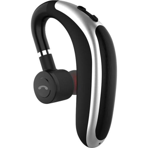 K20 Single Ear Business Bluetooth Wireless Headphones Earhook Drive Car Sport Earbuds Headset with Mic for All Smart Phone