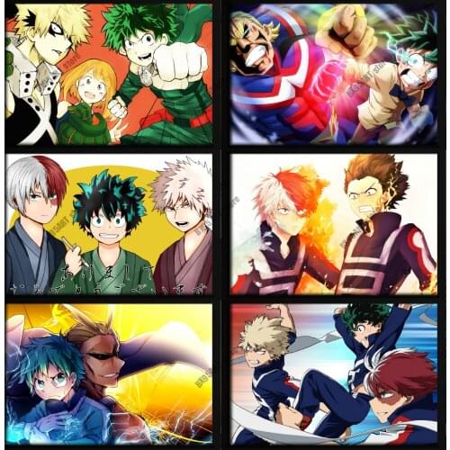 My Hero Academia Canvas Painting Anime Posters Room Decor Cartoon Wall Art Prints Pictures for Bedroom Home Decoration Gift