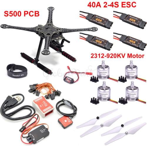 S500 PCB X500 500mm F450 Quadcotper Frame Kit PIX Pixhawk 2.4.8 32 Bit Flight Controller 2312 920KV 40A 2-4S ESC M8N GPS RC Part