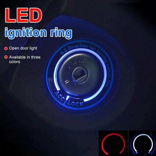 Ignition Key Switch Ring Cover for Ford Focus 2 Focus 3 Kuga Mondeo Luminous Key Ring Decoration Stickers for Ford Dropship